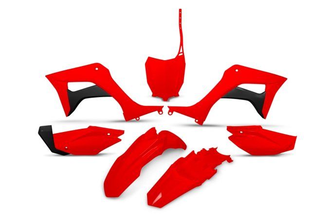 kit plastiques - crf110 - crf - 110 - honda - rouge - 2023 - 2024 - 2025- full-plastic-kit-oem-color