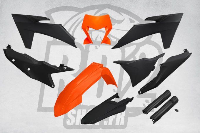 kit - plastiques - exc - excf - bicolore - ktm - 2024 - 2025 - tpi - enduro -