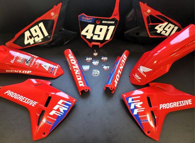 kit plastiques -kit deco - restyled - crf - honda -2024 - 2025 - 2026 - 2022 - 2023 - progressive - 