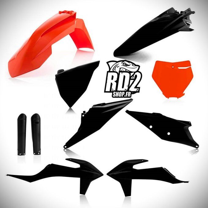 kit - plastiques - ktm - redbull - gopro - sxf - sx - 2019 - 2020 - 2021 - 2022 - orange - noir - pl