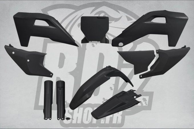 kit - plastiques -plastic - hva - tc - fc - 2025 - 2026 - 2027-noir - 125 - 250 - 300 -350 - 450 - h