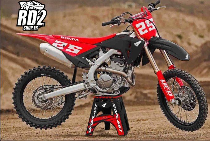 Kit - Plastiques -plastic - LIMITED -HONDA -CRF- 250- 450 - 2025 - 2026 -ROUGE -NOIR