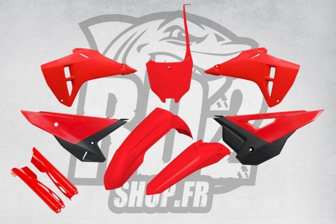 Kit Plastiques -  Restyling - Honda - CRF - 250 - 450 -  R - 2021-2023 - 2024 - rouge - Look 2025 -p