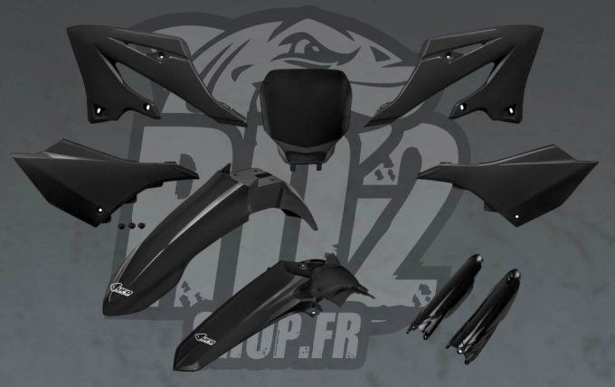 KIT PLASTIQUES - RESTYLING -noir - yz - yzf - 2022 - 2023 -2024 - 2025 - 2026 - ufo - restyled - 125
