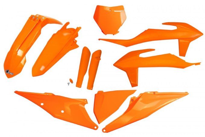 kit plastiques   -sxf 2020 - ktm- sx - plastics - 2019 - 2020 - 2021 - orange - ufo -