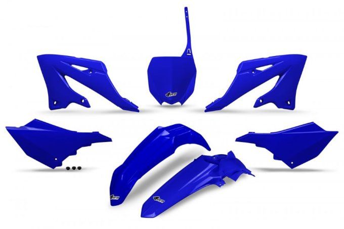 kit plastiques, ufo bleu , yamaha yz 125 , plastic - 250 , 2022 - 2023 - 2024 -2025-2026-2027-