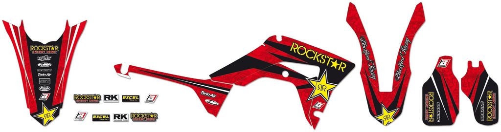 Kit Déco ROCKSTAR Honda CRF 250 / 450 ( 2017 - 2021 )