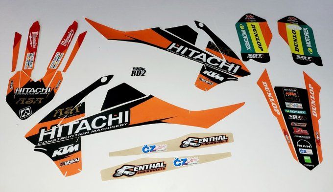 kit - deco - graphics - decals - ktm - hitachi - team - sx85 - sx 85 - 2019 - 2020 - 2021 - 2022 - 2