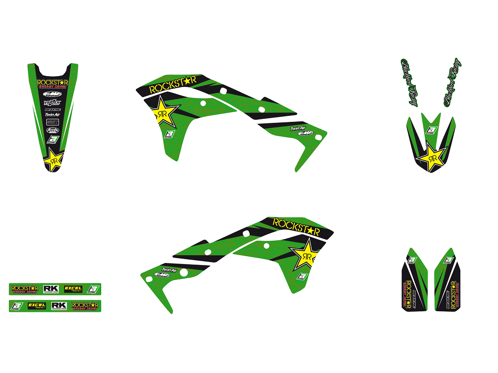 Kit Déco Kawasaki KXF 250 ( 2017 / 2018 / 2019  / 2020 ) 