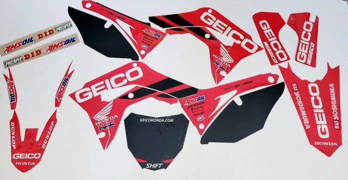 kit - deco - stickers - graphics - geico - team - crf - 250 - 450 - 2017 - 2018 - 2019 - 2020