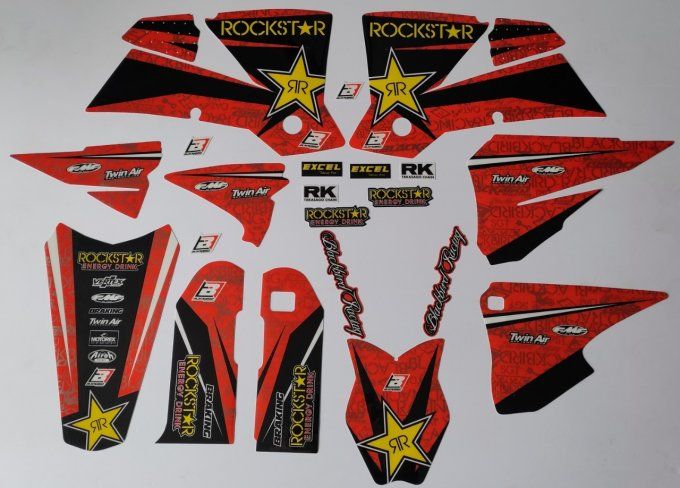 kit deco - autocollants - ktm - sx - sxf - exc - 2001 - 2002 - 2003 - 2004 -rockstar 