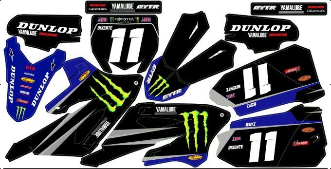 kit deco - graphics - decal - yz 85 - yz85 - 2022 - 2023 - 2024 - monster - 