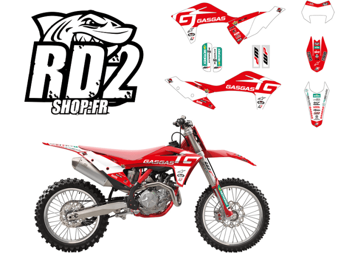 kit deco - graphics - decals- gasgas - mc - mcf - ec - ecf - 2021 - 2022 - 2023 - rd2shop - 2908r - 