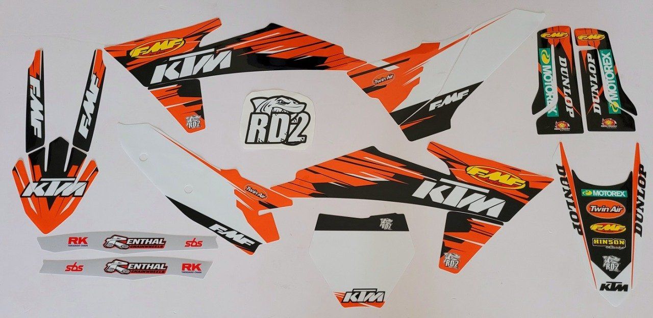 Kit déco Complet RD2 FMF KTM SX / SXF 2023 - 2024