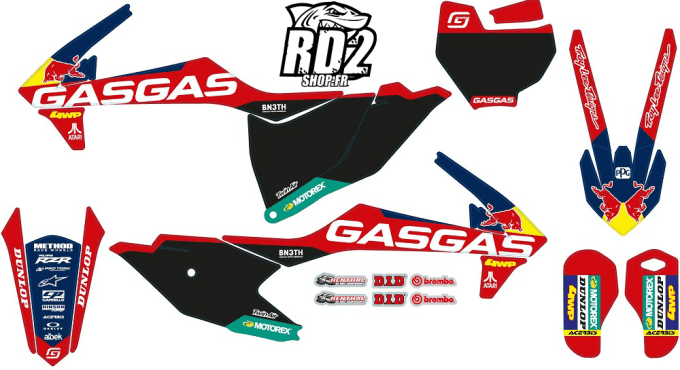 kit deco - graphics - gasgas - mc 85 - barcia - tld - rd2 - stickers - 85 -