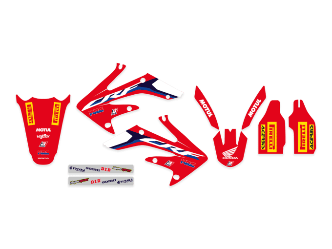 kit deco - graphics - hrc - honda - crf 250 - 2004 - 2005 - 2006 - 2007 - 2008 - 2009 - rd2 - 2135r2