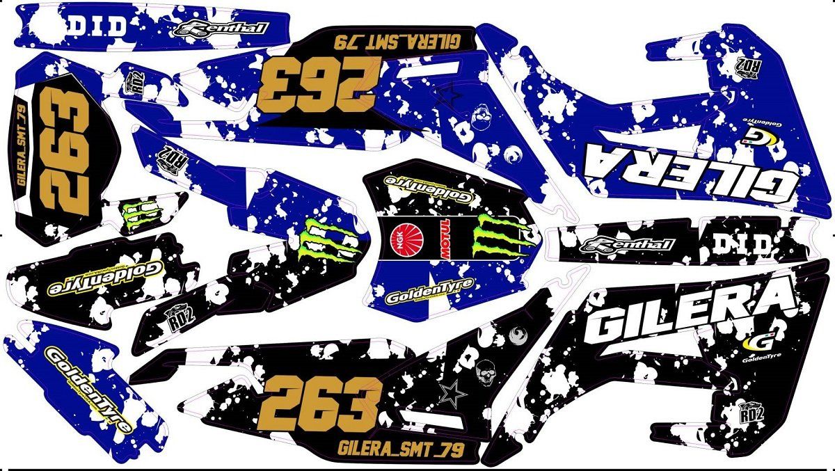 Kit Déco Perso 50 à boites DERBI / SHERCO / GILERA / RIEJU  - 