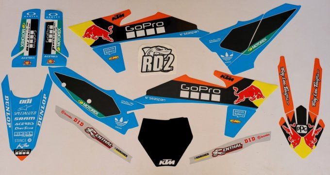 Kit déco Complet BLUE KTM SX / SXF 2023  - 2024