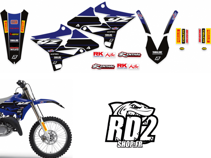 kit deco - graphics - stickers - replica - yamaha - yz 125 - yz 250 - ufo plastique -