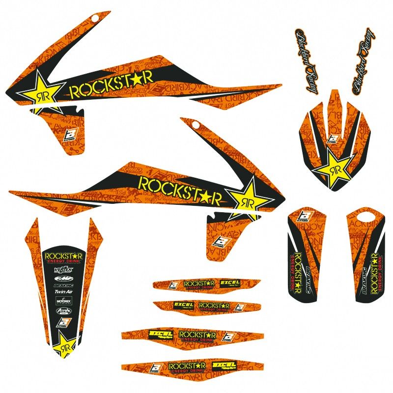 Kit déco ROCKSTAR  KTM EXC SX / SXF / ( 2016 à 2019 ) - 