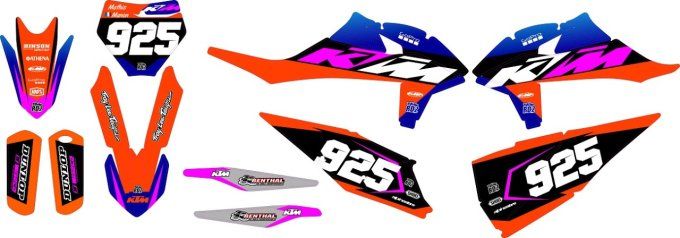 kit deco - ktm - graphics - sx - sxf - exc - 2016 - 2017 - 2018 - 2019 - 2020 - 2021 - 2022 - 2023 -