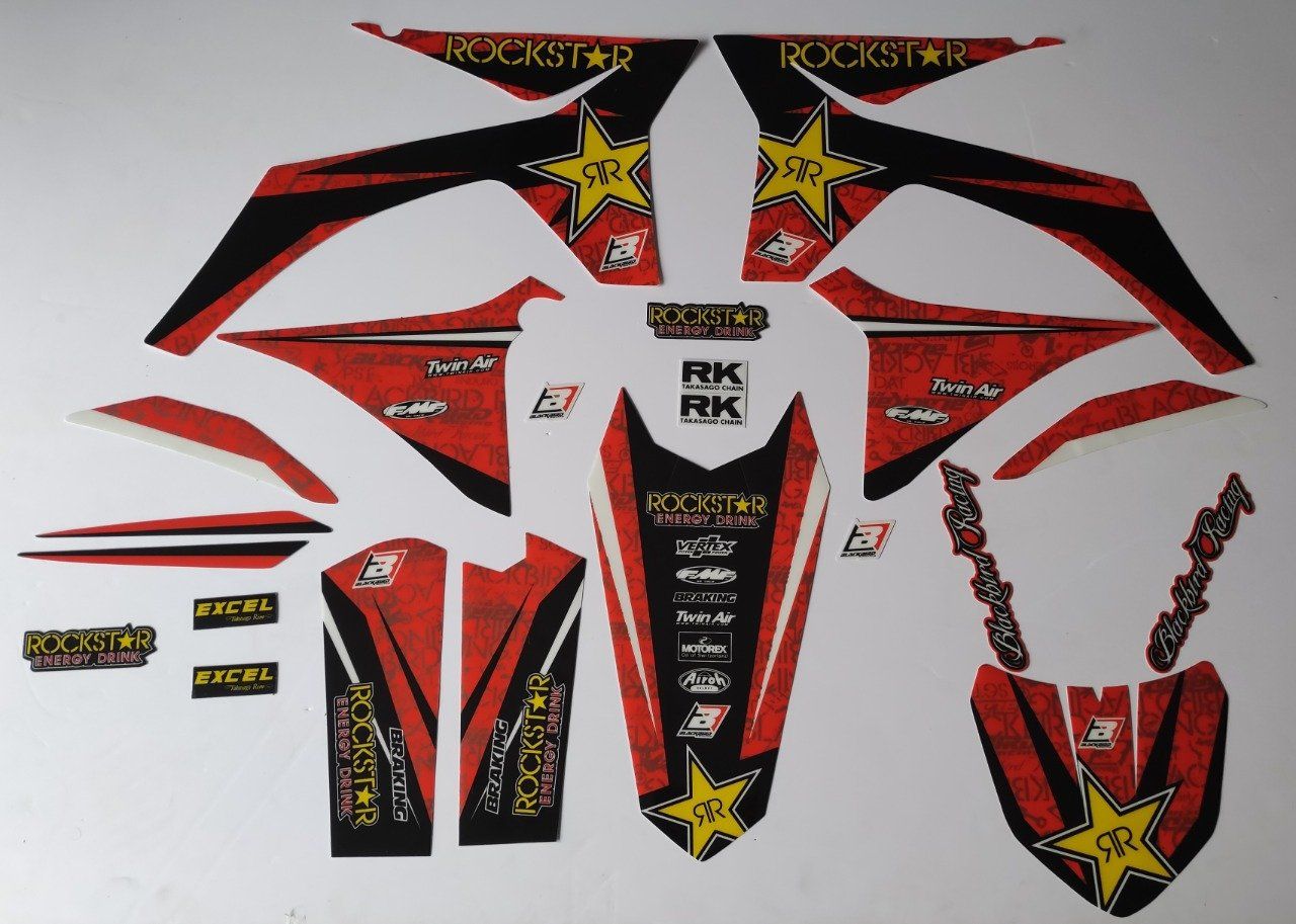 Kit déco ROCKSTAR KTM SX / SXF / EXC ( 2011 à 2013 )