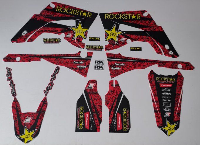 kit deco - rockstar - cr 125 - cr 250 - polisport - restyled - rd2shop -
