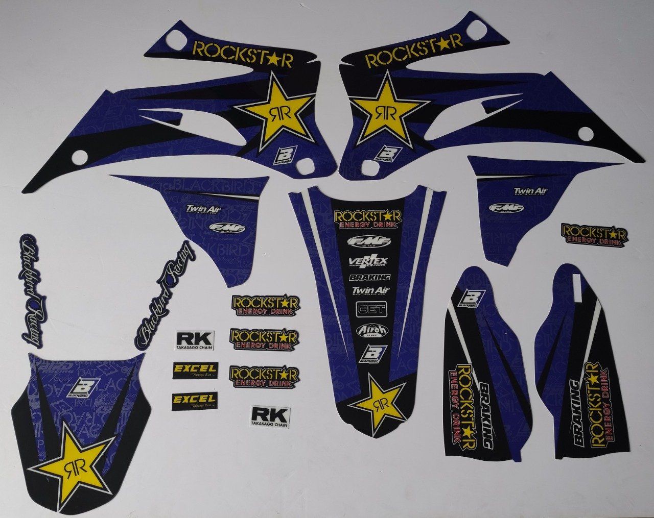 Kit Déco  ROCKSTAR YAMAHA YZF 250 / 450 ( 06 à 09 )