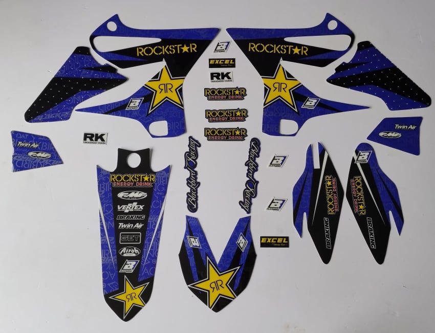 Kit Déco ROCKSTAR Yamaha YZ 125 / 250 ( 2015 à 2021 ) 