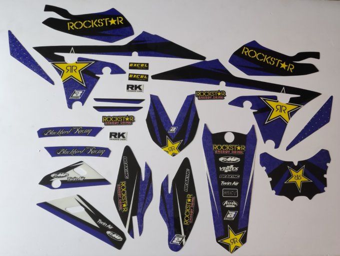 kit deco - yzf 250 - yzf 450 - rockstar - 2014 - 2015 - 2016 - 2017 - 2018 - rd2shop 