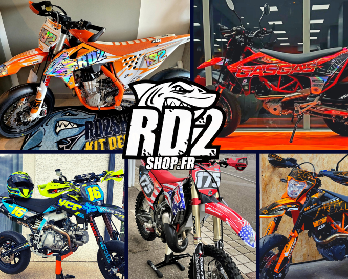 kit deco -graphics - decals - stickers - mx - sx - motocross - enduro - rd2shop - fluo - holographic