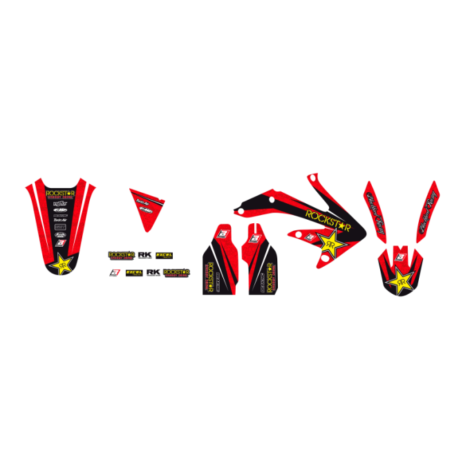 KIT DECO CRF 450 - crf 2005 - 2006 - 2007 - 2008 - rockstar - 