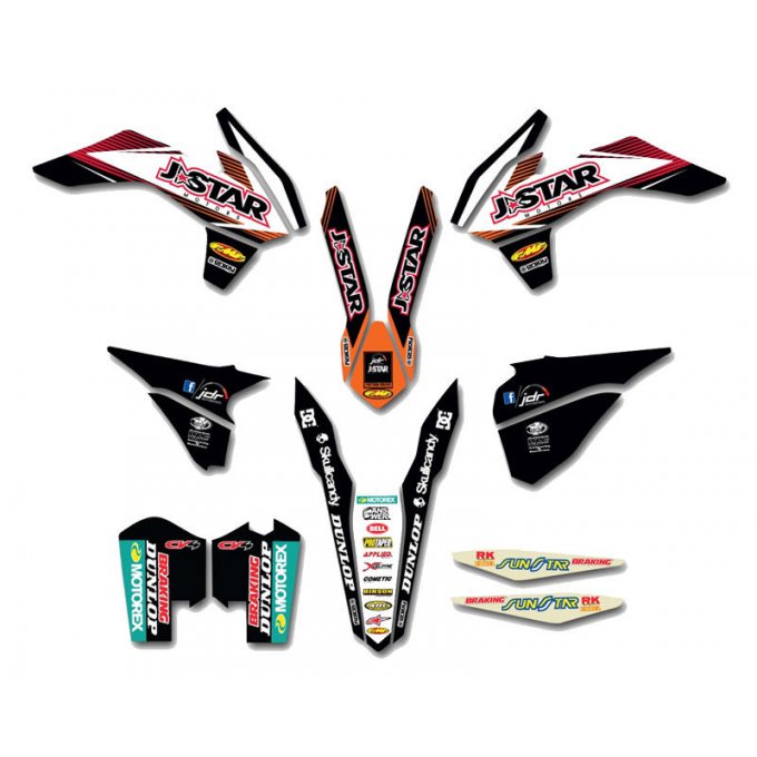 Kit déco KTM SX / SXF  125 / 250 / 350 / 450  ( 2013 à 2015 )