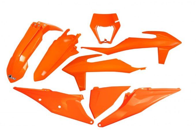 kit plastique ktm orange exc 2023 - kit plastique ktm orange exc 125 2020 - kit plastique ktm excf 2