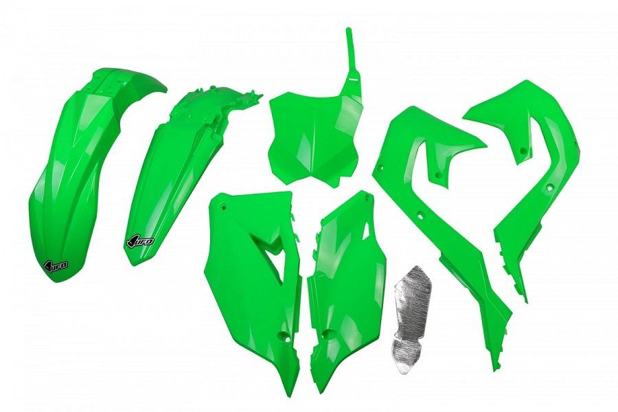 Kit plastiques UFO Vert fluo KXF 250 - 2021>2023 / 450 2019>2023 