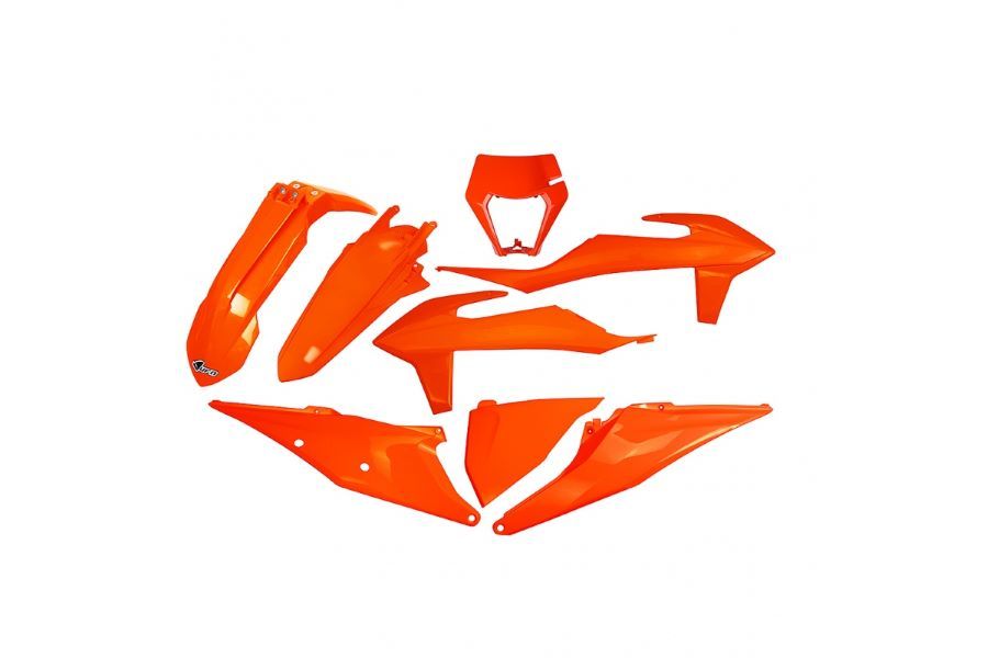 Kit plastiques FLUO UFO KTM EXC - EXCF  125 >450 - 2020 >2023 