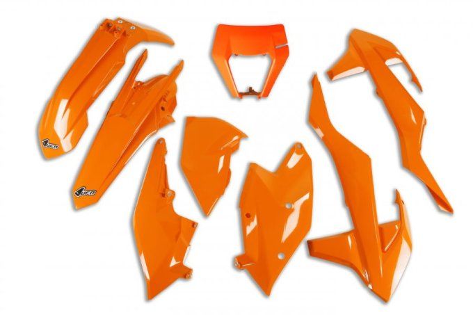 kit plastique orange ktm EXC 2017 - kit plastique orange ktm EXCF 450 2019- kit plastique UFO