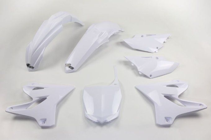 kit plastiques ufo blanc , kit plastiques yamaha yz 125 , kit plastiques yamaha 250 