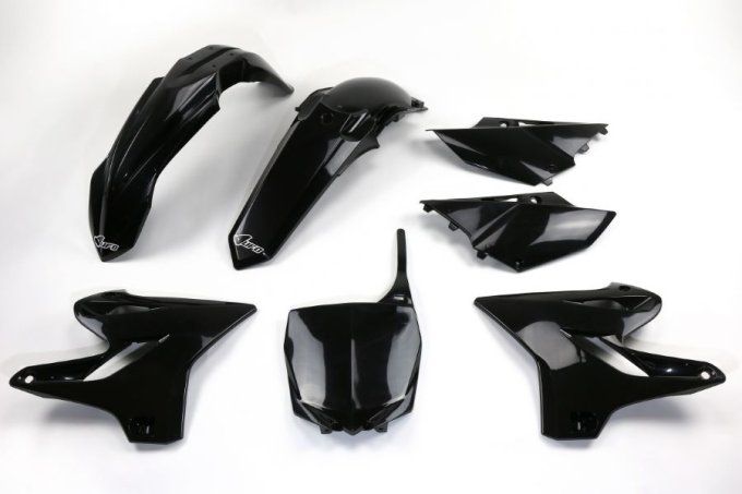 kit plastiques ufo noir , kit plastiques yamaha yz 125 , kit plastiques yamaha 250 