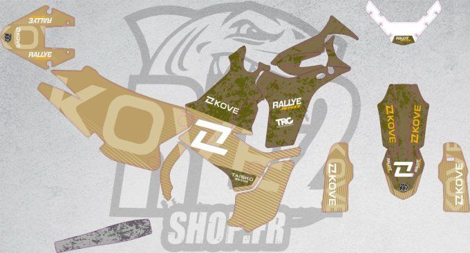 Kove - 450 - Regular - GRAPHICS- kit deco - BLANC - 800 - 800x - autocollants -STICKERS -