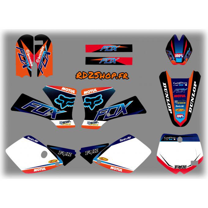 Kit déco complet KTM SX 65 ( 02 à 08 )