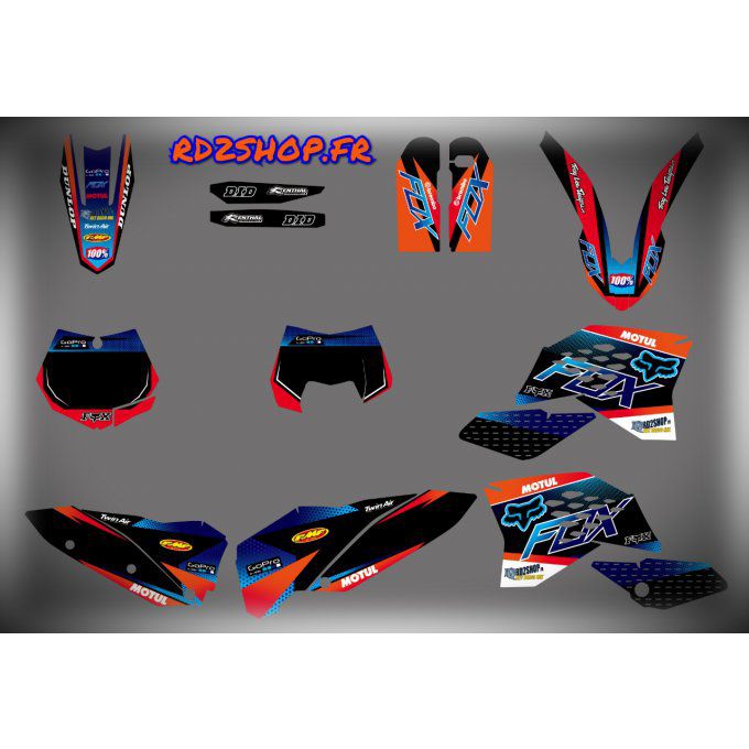 Kit déco FOX KTM / EXC / SX / SXF ( 2007 à 2011 )