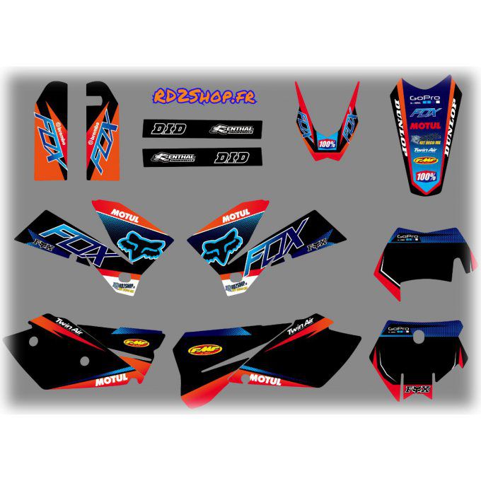 Kit déco KTM EXC - SX -  SXF ( 2005 - 2006 - 2007 )