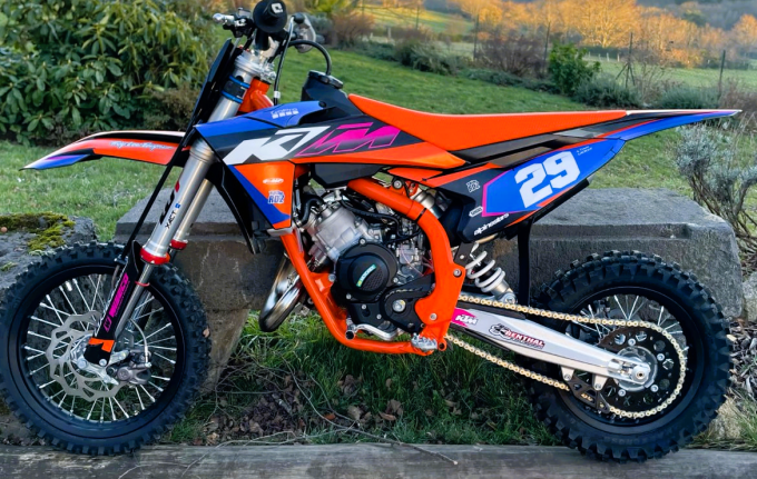 ktm- kit deco - 65 sx - 2024 - 2025 - 2026 - 2027(perso - autocollants - graphics - rd2shop -