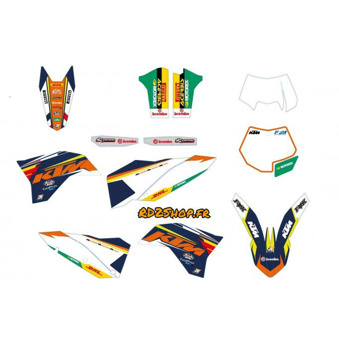 Kit déco complet KTM / EXC / SX / SXF ( 2007 à 2011 )