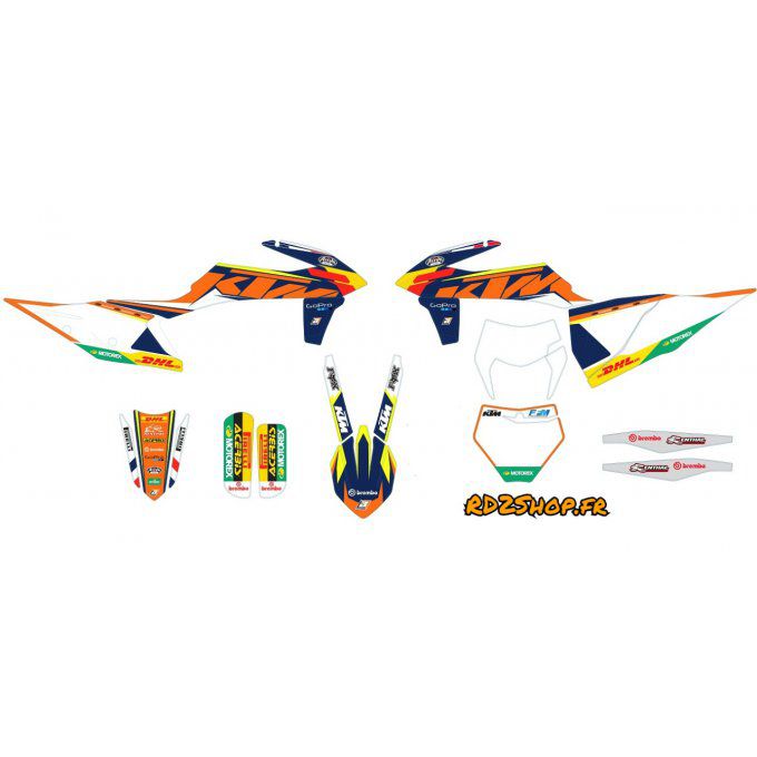 Kit déco Complet KTM SX / SXF ( 2019 à 2020 ) EXC 2020 - 2021 - 2022