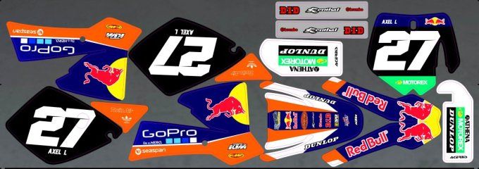 Ktm SX 65 -- kit deco - perso - gopro - redbull -
