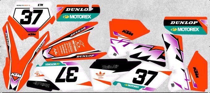 Ktm SX 85 - kit deco origine - perso - s85 -