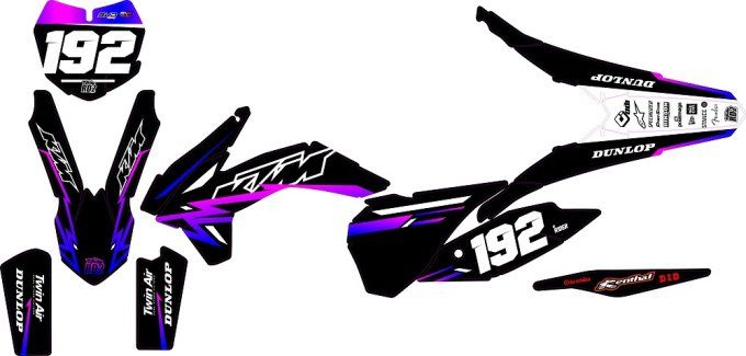 Ktm - Sx - sxf -125-150-250 2013-14-15 - 250- sx- 2016 -kit - deco -graphics -