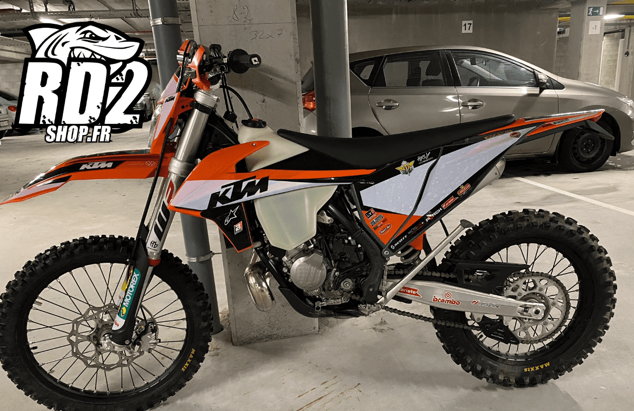 Kit déco fond de plaque numéro KTM EXC / EXCF / TPI Team VDL 2020